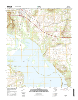 Vian Oklahoma  - 24k Topo Map
