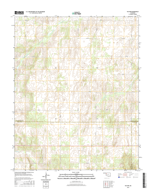 Vici NW Oklahoma  - 24k Topo Map