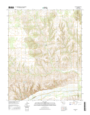 Vici SW Oklahoma  - 24k Topo Map