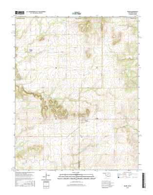Wann Oklahoma - Kansas - 24k Topo Map