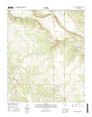 Wapanucka South Oklahoma  - 24k Topo Map