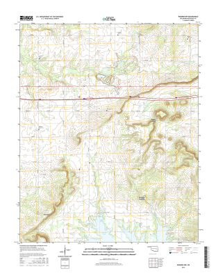 Warner NW Oklahoma  - 24k Topo Map