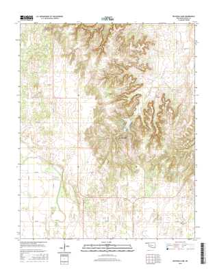 Watonga Lake Oklahoma  - 24k Topo Map