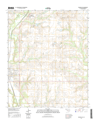 Waurika East Oklahoma  - 24k Topo Map