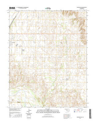 Waynoka East Oklahoma  - 24k Topo Map