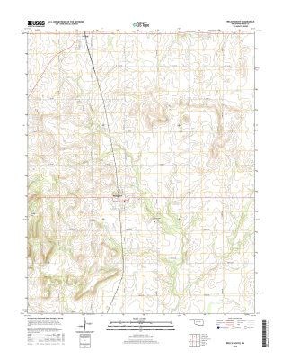 Welch South Oklahoma  - 24k Topo Map