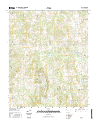 Welty Oklahoma  - 24k Topo Map