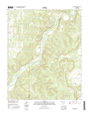 Wetumka SE Oklahoma  - 24k Topo Map