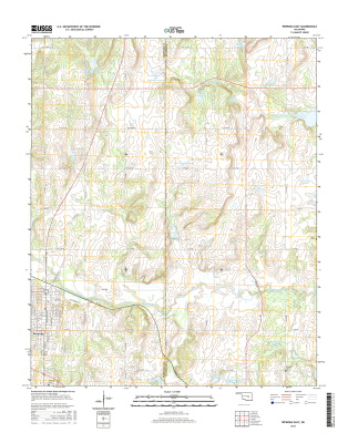 Wewoka East Oklahoma  - 24k Topo Map