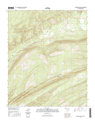 Wildhorse Mountain Oklahoma  - 24k Topo Map