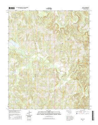 Wolf Oklahoma  - 24k Topo Map