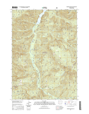 Warner Mountain Oregon  - 24k Topo Map