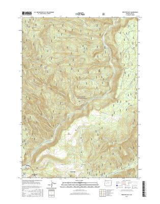 Westfir East Oregon  - 24k Topo Map
