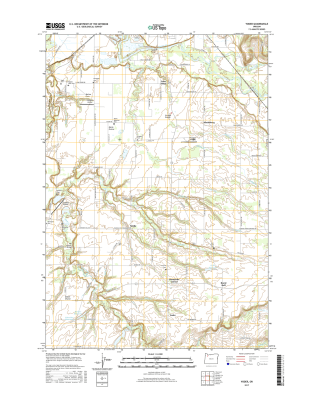 Yoder Oregon  - 24k Topo Map