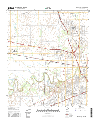 Wichita Falls West Texas - 24k Topo Map