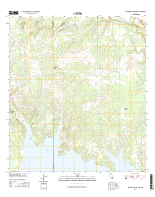 Willow Hollow Tank Texas - 24k Topo Map