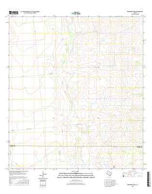 Woodard Lake Texas - 24k Topo Map