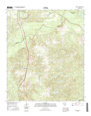 Woodlawn Texas - 24k Topo Map