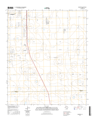 Woodrow Texas - 24k Topo Map