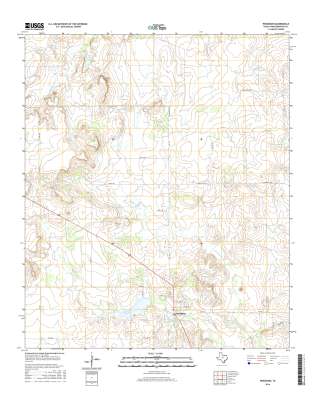 Woodson Texas - 24k Topo Map