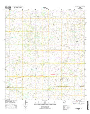 Woodward NE Texas - 24k Topo Map