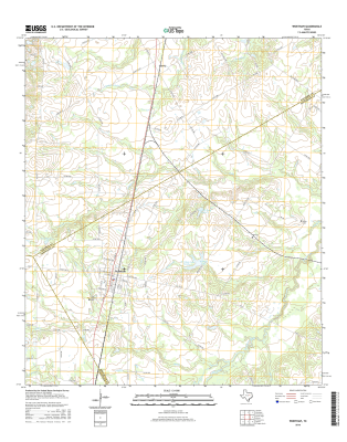 Wortham Texas - 24k Topo Map