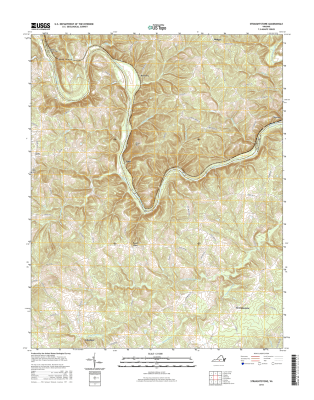 Straightstone Virginia  - 24k Topo Map