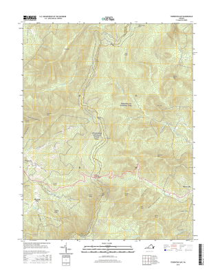 Thornton Gap Virginia  - 24k Topo Map