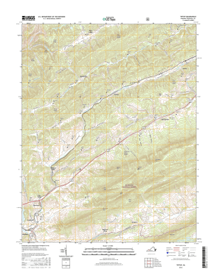 Tiptop Virginia  - 24k Topo Map