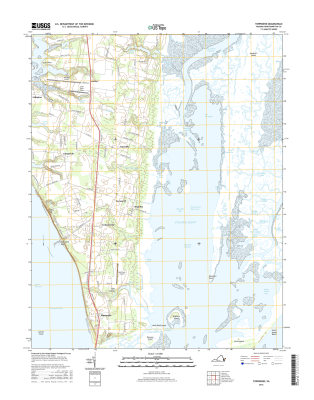 Townsend Virginia  - 24k Topo Map