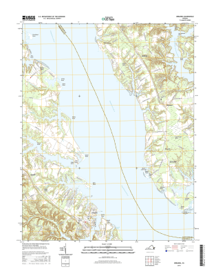 Urbanna Virginia  - 24k Topo Map