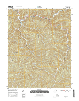 Vansant Virginia  - 24k Topo Map