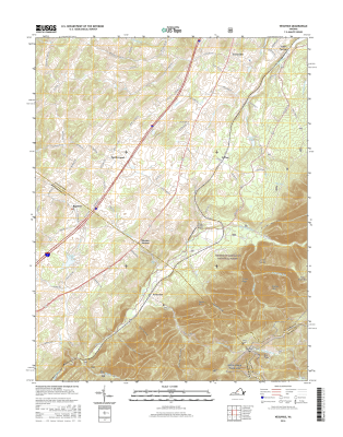 Vesuvius Virginia  - 24k Topo Map