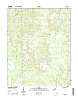 Vicksville Virginia  - 24k Topo Map
