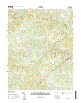 Warfield Virginia  - 24k Topo Map