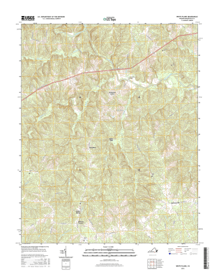 White Plains Virginia  - 24k Topo Map