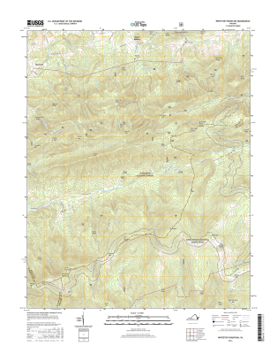 Whitetop Mountain Virginia  - 24k Topo Map