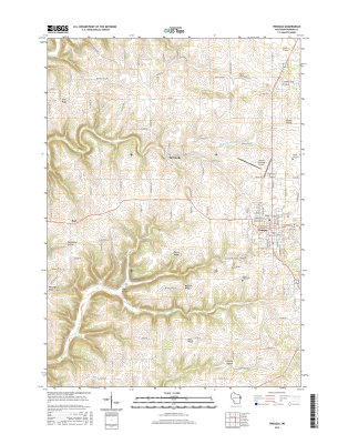 Viroqua Winconsin  - 24k Topo Map