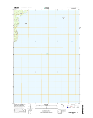 Washington Island SE Winconsin  - 24k Topo Map