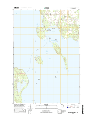 Washington Island SW Winconsin  - 24k Topo Map
