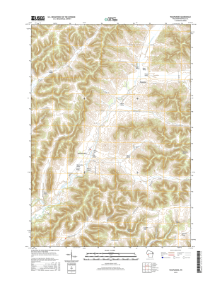 Waumandee Winconsin  - 24k Topo Map