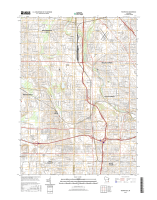 Wauwatosa Winconsin  - 24k Topo Map