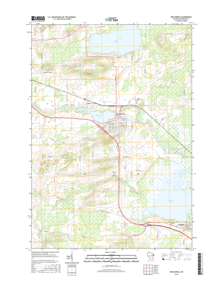 Weyauwega Winconsin  - 24k Topo Map