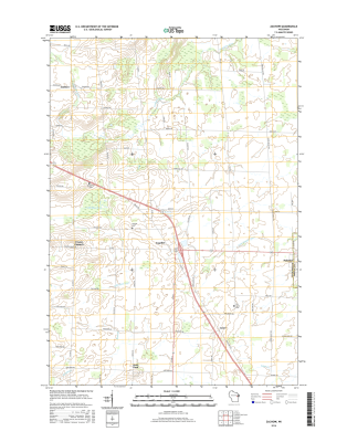 Zachow Winconsin  - 24k Topo Map