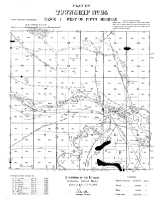 A stunning reprint of a historical wall map of Calgary from 1895. Discover the earliest surveys, the Bow & Elbow Rivers, CPR Railway, and original land owners. Perfect for history enthusiasts, local residents, or anyone interested in the development of We