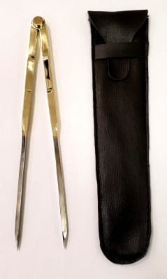 Map Dividers - Brass 8 Inches. These large metal dividers are heavy duty and has a protective cover on the end to keep the points protected. Perfect for scaling on all types of maps including topographic, hiking, nautical and aeronautical. Comes in a beau