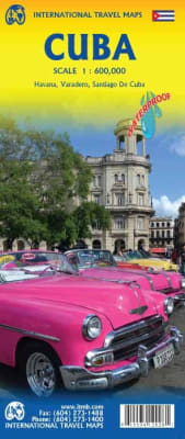 Cuba Travel Destination map. Long enjoyed by Canadians, explore the vibrant western half of the island with this comprehensive travel map of Cuba. Delve into the rich culture and history of Havana, bask in the sun-soaked beaches of Varadero, and immerse y