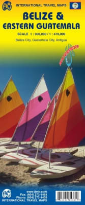 Essential, waterproof road map for Belize & Eastern Guatemala. Includes Tikal ruins access, plus updated insets for Belize City and Guatemala City. Printed on durable plastic paper for all-weather travel. Perfect for cross-border adventures.