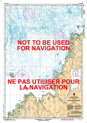 5374 - Beacon Island to Qikirtaaluk Islands - Canadian Hydrographic Service (CHS)'s exceptional nautical charts and navigational products help ensure the safe navigation of Canada's waterways. These charts are the 'road maps' that guide mariners safely fr