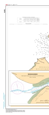 CHS Nautical Chart 5414 of Rupert Bay featuring Waskaganish, the Rupert River mouth, and James Bay navigational data.